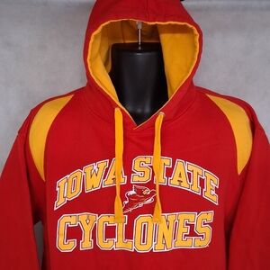 Cotton Gallery Iowa State Cyclones Hoodie Sweatshirt Mens Medium Red Gold